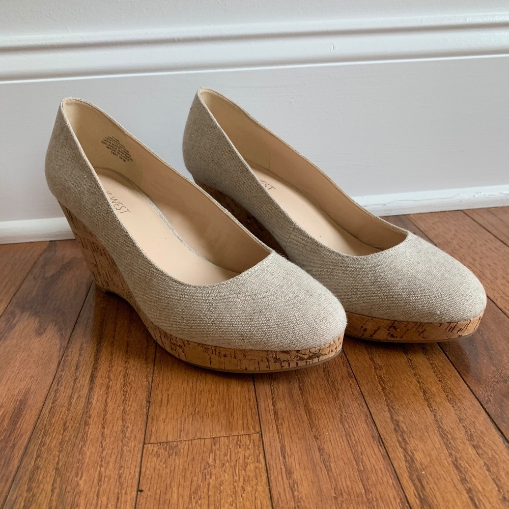 Nine West Wedge Heels - Cream